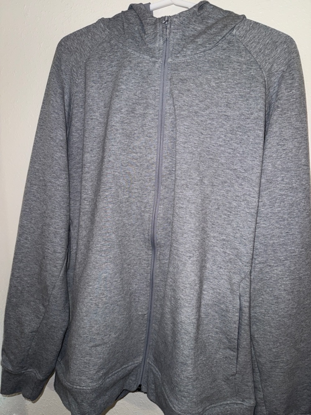 🧡 15 items for $20🧡 Member's Mark Full-Zip Active Hoodie in Light Gray| size XL